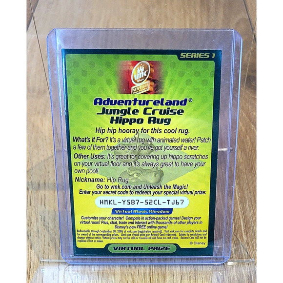 Virtual Magic Kingdom VMK Disney Adventureland Jungle Cruise Hippo Rug - Picture 2 of 2